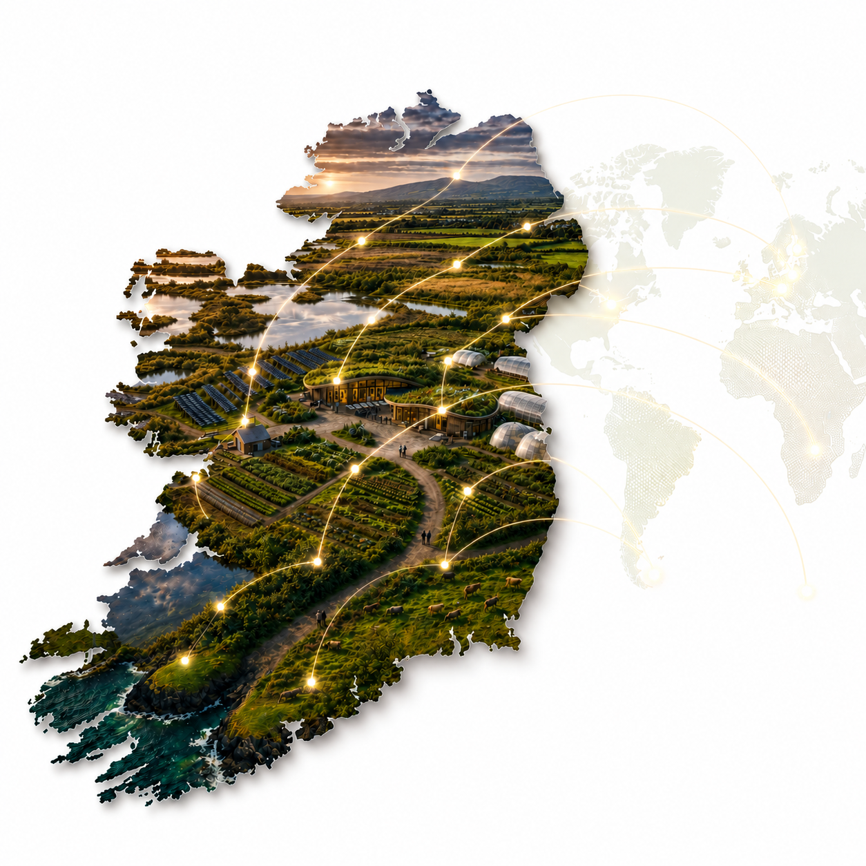 Ireland emerging as a connected landscape of farms, communities and future food systems
